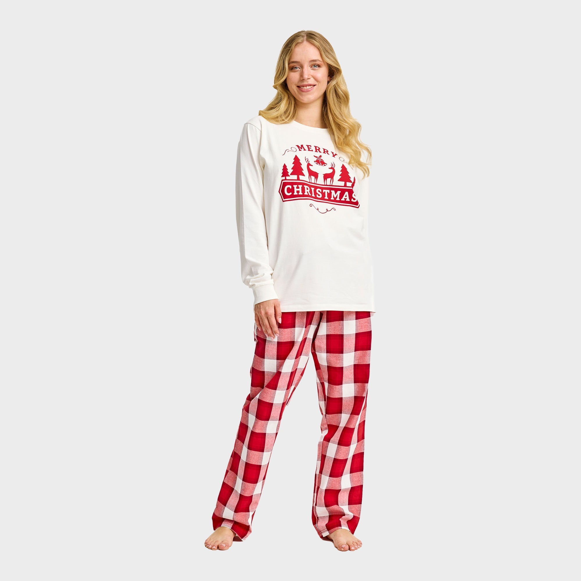 Merry Christmas flanellen pyjama – Dames