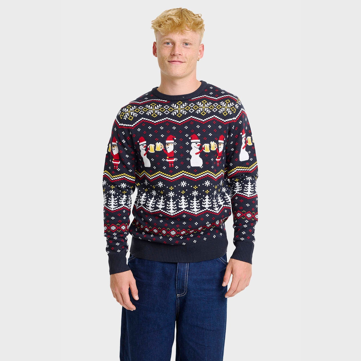Cheers Santa kersttrui – Heren