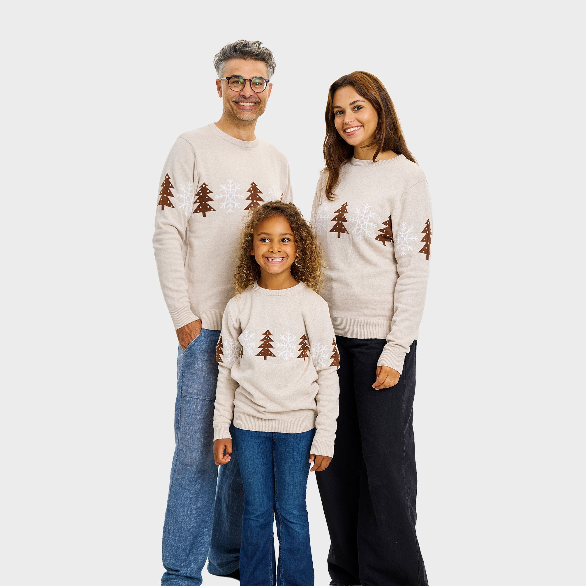 De beige wintertrui – Heren