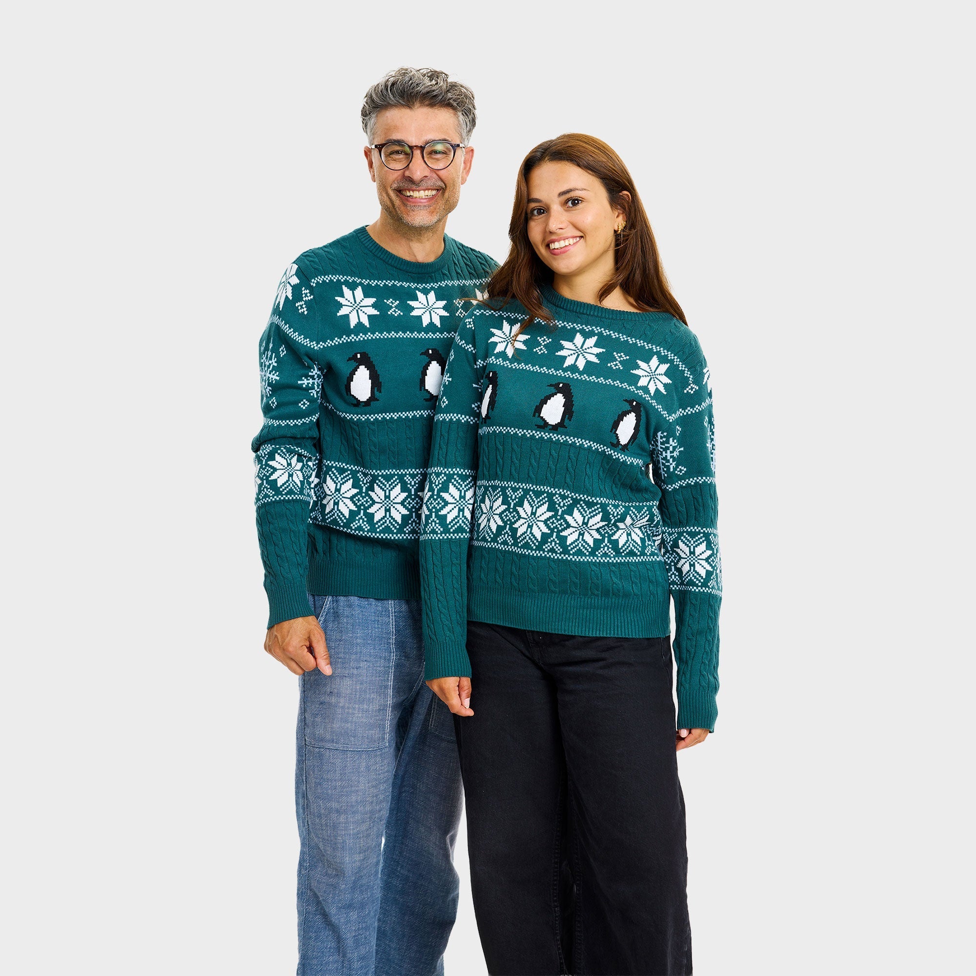 De pinguïn kersttrui – Dames